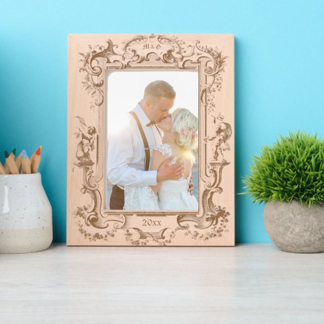 Baroque Rococo Cherubs Fruit Floral Border Etched Frames (Creator Uploaded)