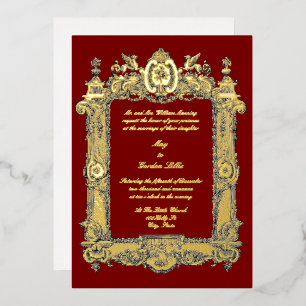 Baroque Rococo Rocaille Griffins Frame Wedding