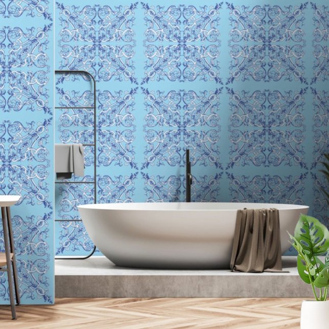 Baroque Rococo Seashells Pattern Wallpaper (Creator Uploaded)