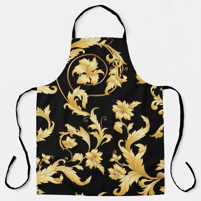 Baroque Rococo, Victorian Floral Pattern. Apron (Front)