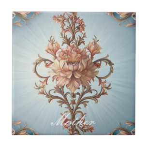 Baroque Rose Ceramic Tile