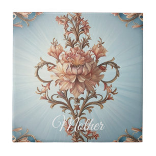 Baroque Rose Ceramic Tile