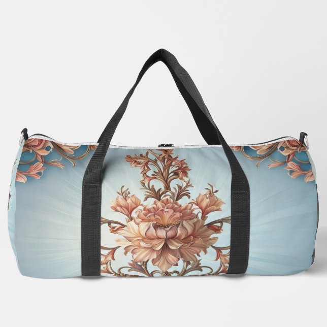 Baroque Rose  Duffle Bag (Front)