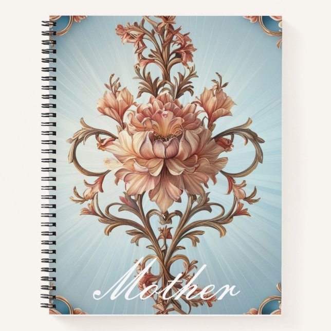 Baroque Rose  Notebook (Front)