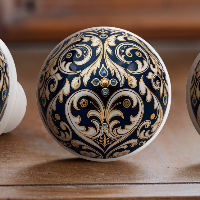 Baroque Royal Midnight Ceramic Knob Pull (Creator Uploaded)