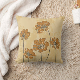 Baroque scheme floral cushion