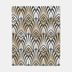 Baroque Seamless Pattern. Ornamental vintage paw Fleece Blanket