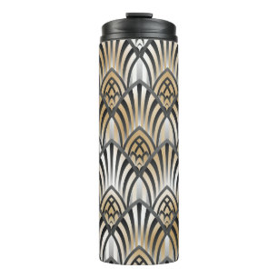 Baroque Seamless Pattern. Vintage ornamental patte Thermal Tumbler