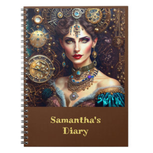 Baroque Steampunk Princess Notebook