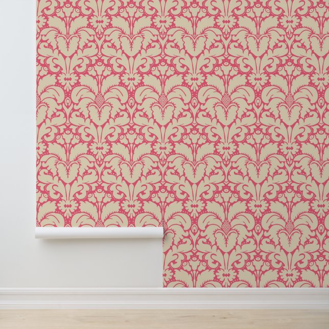 Baroque style damask background 2 wallpaper (Application)