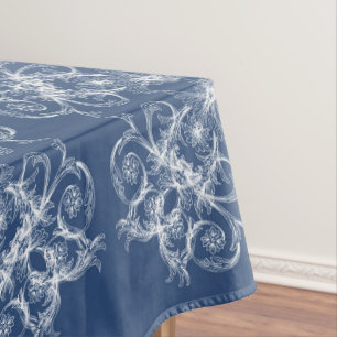 Baroque style floral retro pattern tablecloth