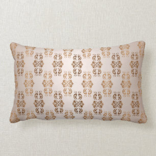 baroque style gradient beige pattern. lumbar cushion