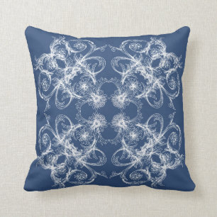 Baroque style pattern.Christmas motif. Cushion