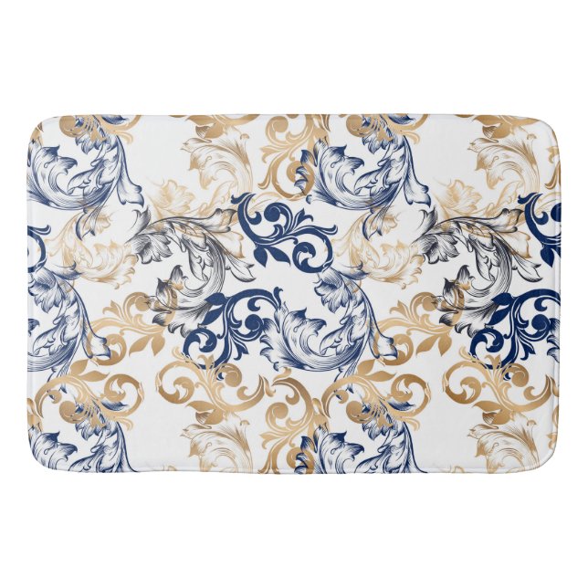 Baroque-Style Retro Classic Pattern  Bath Mat (Front)