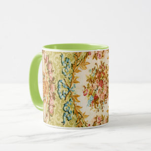 Baroque Victorian floral rose french tapestry Mug