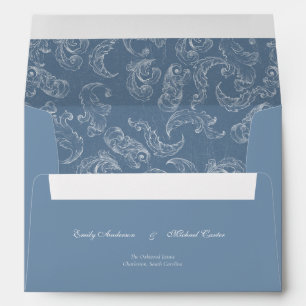 Baroque Vintage Damask Wedding Envelope