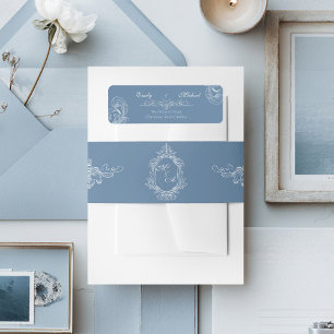 Baroque Vintage Damask Wedding  Return Address Label