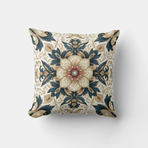 Baroque Vintage Floral Elegance Luxurious Pattern Cushion