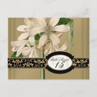 Baroque Vintage Lily Formal Wedding Table Numbers