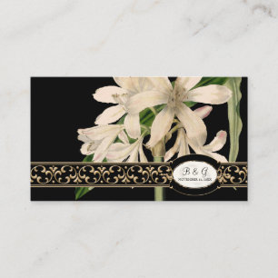 Baroque Vintage Lily Formal Wedding Table Seating Place Card