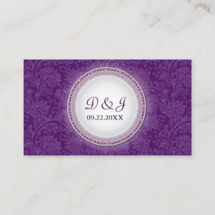 Baroque Violet Plaque Special Occasion Placecard