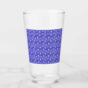 Baroque wallpaper - blue Flower Pattern Glass