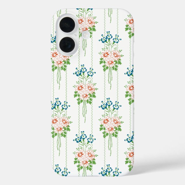 Baroque Wallpaper Flower bouquet... Case-Mate iPhone Case (Back)