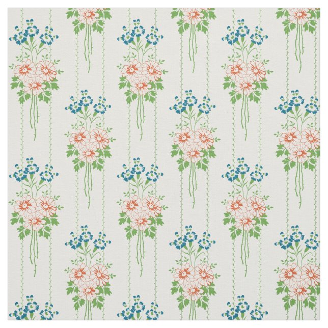Baroque Wallpaper Flower bouquet... Fabric (Swatch)