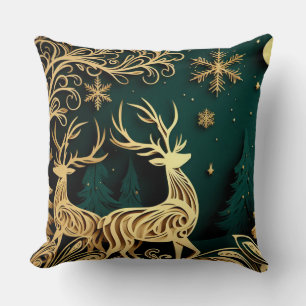 Baroque Winter Stags Cushion