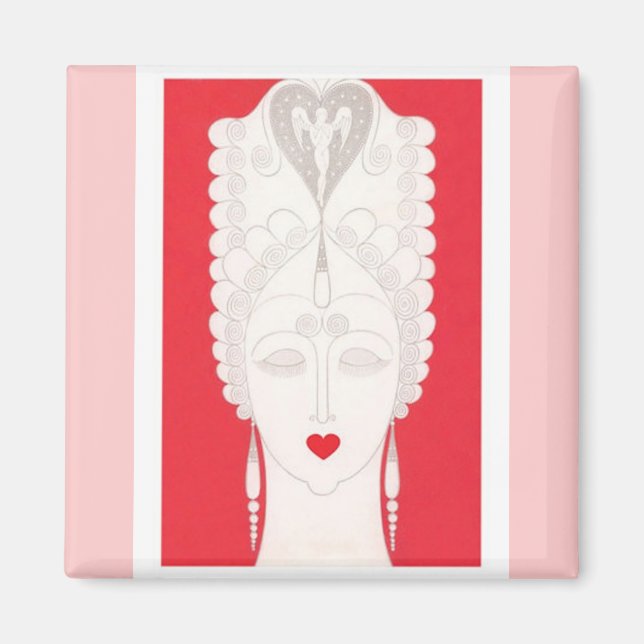 Baroque Woman Magnet (Front)