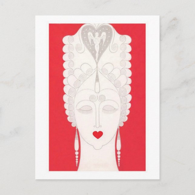 Baroque Woman Postcard (Front)