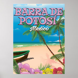 Barra de Potosí Mexico Beach poster