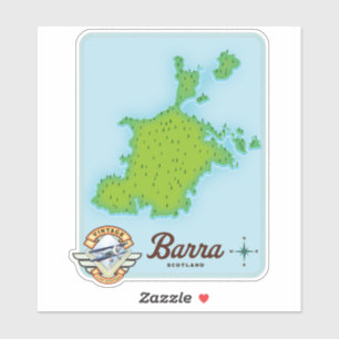 Barra scotland map