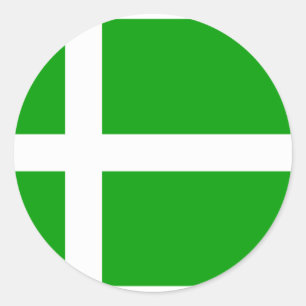 Barra, United Kingdom flag Classic Round Sticker