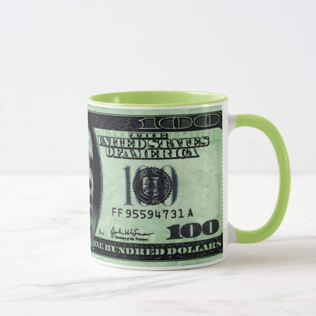 Barrack Obama 100 Dollars Bill Mug (Right)