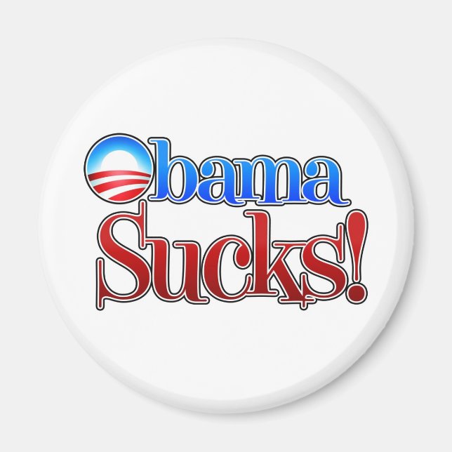 Barrack Obama Sucks Magnet (Front)
