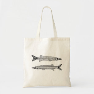 Barracuda Fish Adult Colouring Tote Bag