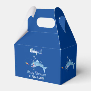 Barracuda fish hungry fishing cartoon illustration favour box