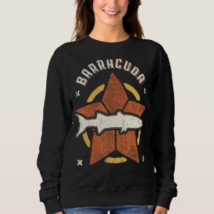 Barracuda Fish Vintage Retro Classic Animal Sweatshirt