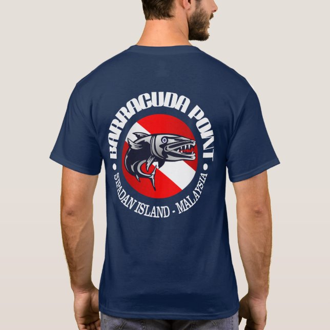 Barracuda Point (Sipadan Island) T-Shirt (Back)