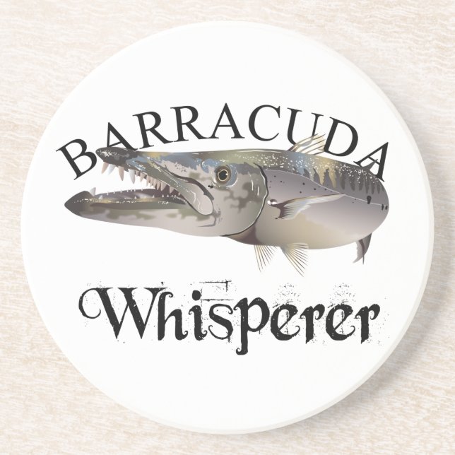 Barracuda Whisperer Light Coloured Coaster (Front)