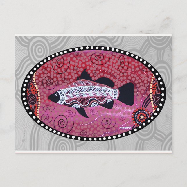 Barramundi Red Dreaming Postcard (Front)