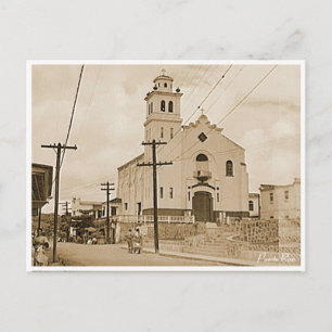 Barranquitas Puerto Rico Cathedral 1941 Vintage Postcard
