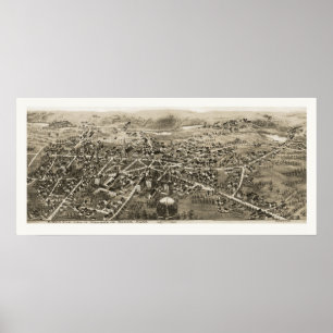 Barre, MA Panoramic Map - 1870s Poster