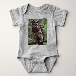 Barred Owl Baby Bodysuit