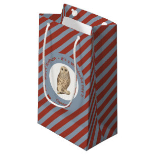 Barred Owl - Birthday or Other Party Themed Event Small Gift Bag