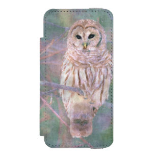 Barred Owl Pastel Digital Oilpainting Incipio Watson™ iPhone 5 Wallet Case