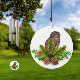 Barred Owl Wind Chime