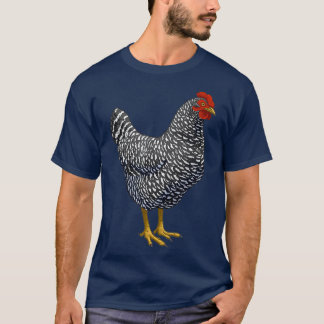 Barred Plymouth Rock Hen Chicken Lover T-Shirt