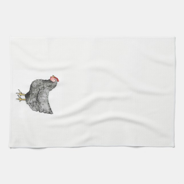 Barred Rock Chicken Towel (Horizontal)